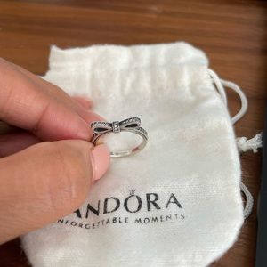 Pandora silver bow ring size 5 US - 50mm European